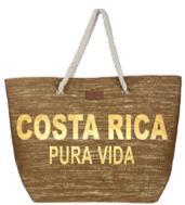 Bolsa de Playa Café Letras Doradas