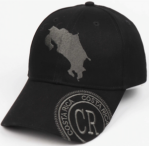 Gorra Estampada Negra con Mapa