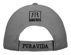 Gorra Estampada Gris con Mapa