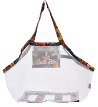 Laden Sie das Bild in den Galerie-Viewer, Bolso de Playa de Malla con Bolsa para Guardar, Diseño Forest

