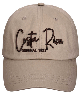 Gorra Beige Letras Cafe