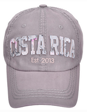 Load image into Gallery viewer, Gorra Gris Visera Floreada
