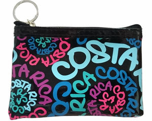 Monedero Cuadrado Espiral Azul