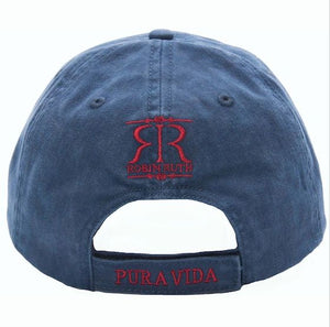 Gorra Azul Logo Rojo