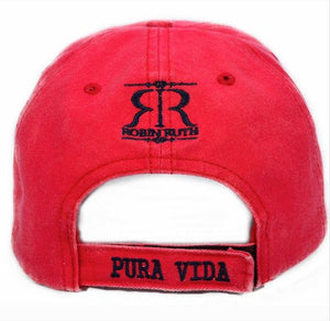 Gorra Roja Letras Azules