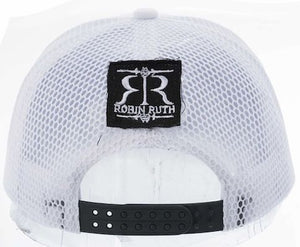 Gorra Blanca/Negra Mesh