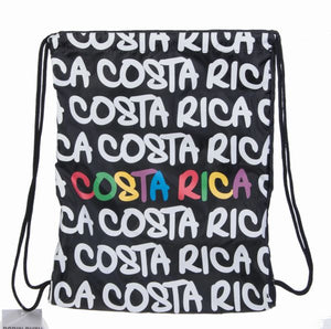 Ruck Sack Negro & letras Multicolor