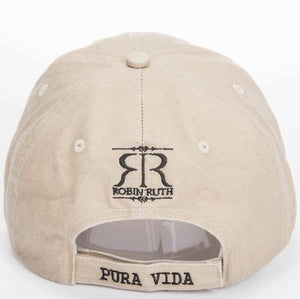 Gorra Beige Logo Azul